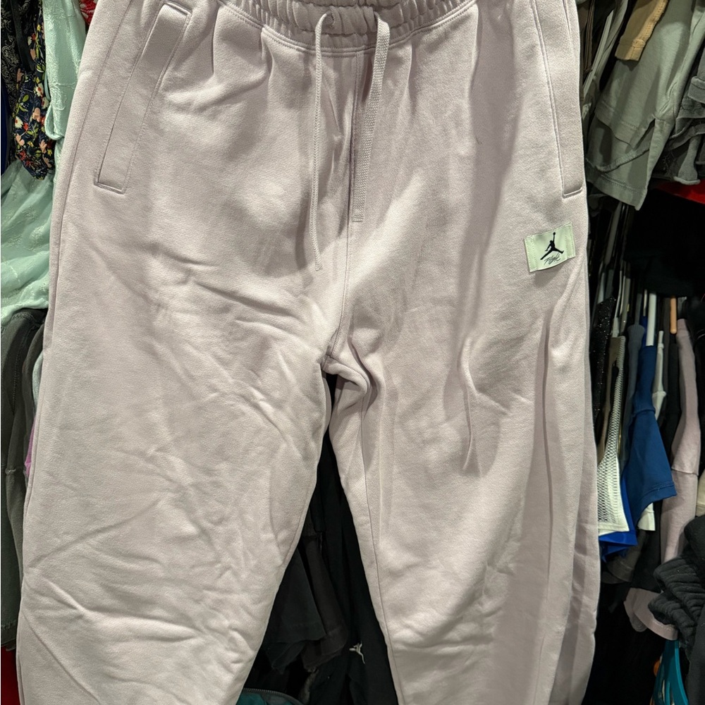 Light Gray Joggers with Logo
